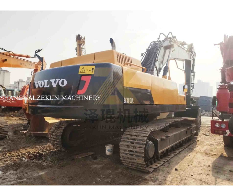 Kullanılmış VOLVO EC480DL kazıcı 270KW Güç ve 1.77 3.8 m3 kova kapasitesi