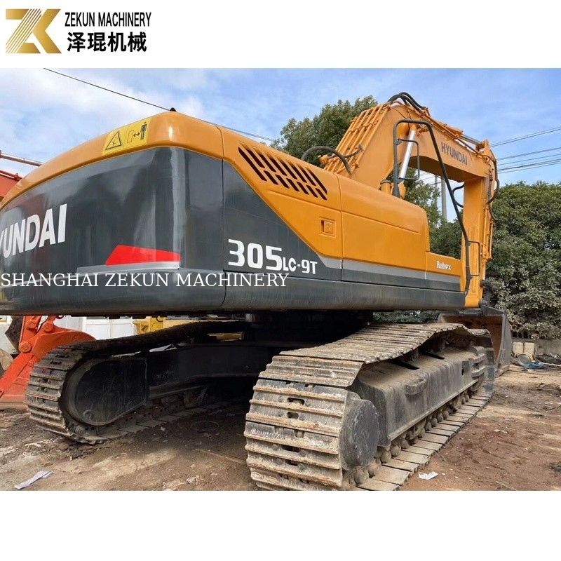 30 Ton Kullanılmış Hyundai R305 Yol İnşaatı Kazma için Ekskavatör 2001-4000 Çalışma Saati
