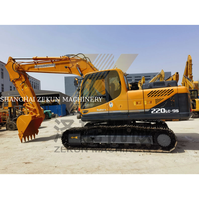 2019 kullanılmış Kore orijinal Hyundai 220 220-9 22 tonluk çalışma ağırlığıyla kazıcı