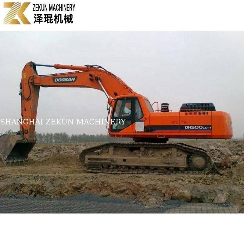 Kullanılmış 2018 Doosan 500 Ekskavatörü DH500 DH500LC-7 Ağır Çalışma Kazıması için 46 ton Çalışma Ağırlığı