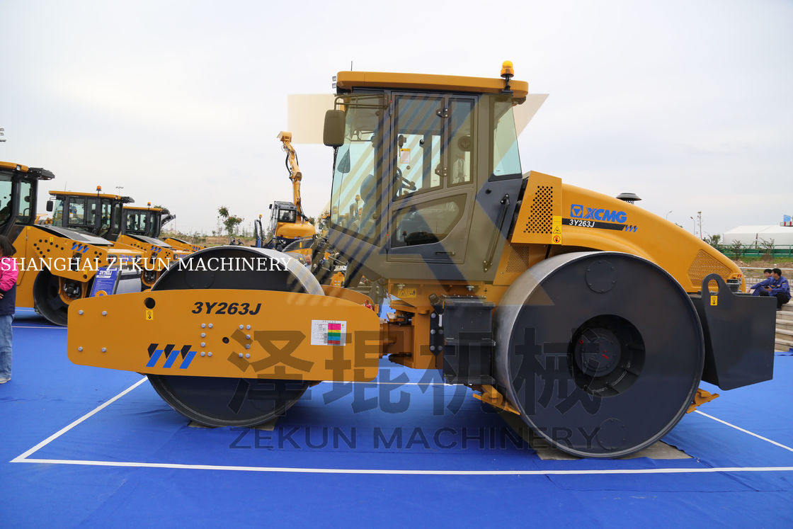 23 ton XCMG 3Y263J Statik Üç Davullu Roller Çin III Aşama Ekipmanı