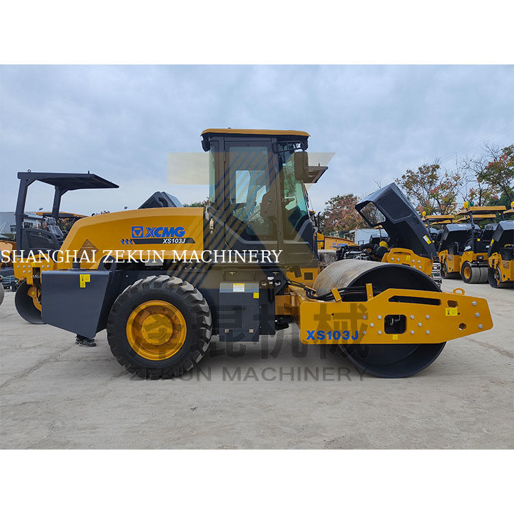 Kullanılmış XCMG XS103J Roller 10T tek davul 3. aşama yol çalışması