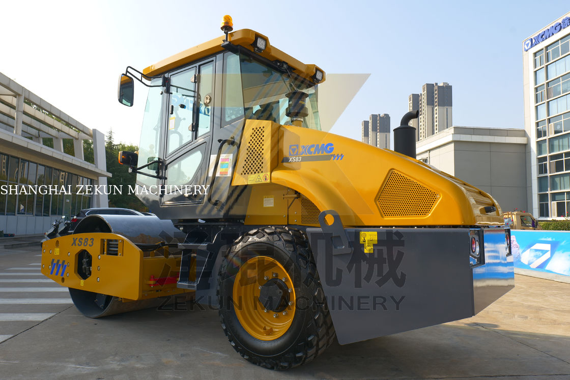 8 tonluk XCMG XS83 Tam Hidrolik Tek Davullu Roller EU III Aşama