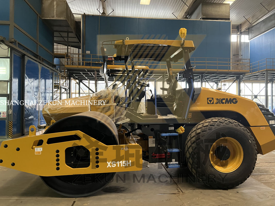 11 ton XCMG XS115 Tam Hidrolik Roller EU Aşama V Yol Ekipmanı