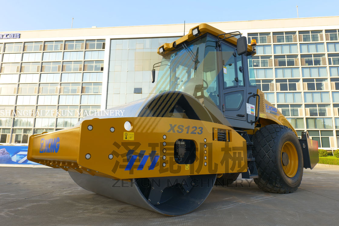 12 ton XCMG XS123 Tam Hidrolik Roller EU Aşama V Yol Ekipmanı