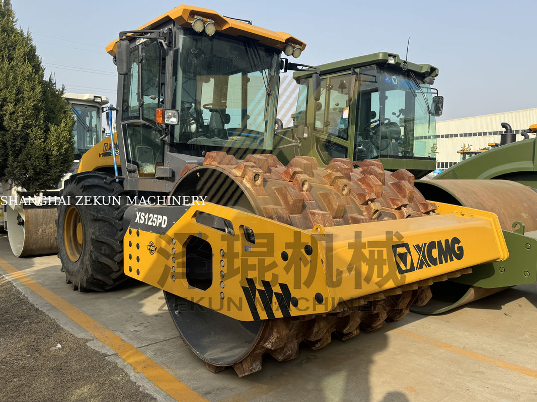 12 ton XCMG XS125 Tam Hidrolik Tek Davullu Roller EU Aşama V