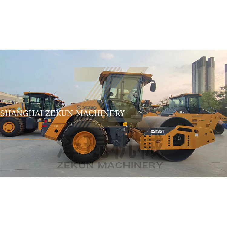 13 Ton XCMG XS135T Tam Hidrolik Davul Roleri AB V Aşama Ekipmanı