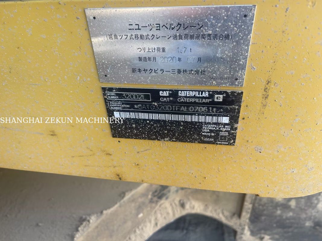 2020 Cat 320D2L kazıcı 21 ton 5127 saat B2B satın alma için mükemmel
