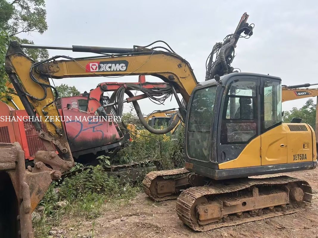 2021 XCMG XE75DA hidrolik sürünen kazıcı 7.5 ton sınıfı, kırıcı ve tutma eklemleri ile