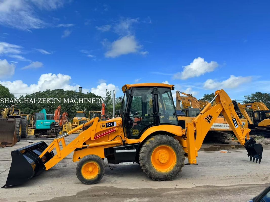 2001 JCB 3CX Backhoe Loader Excavator 95 L/min Hidrolik Sistem Akışıyla