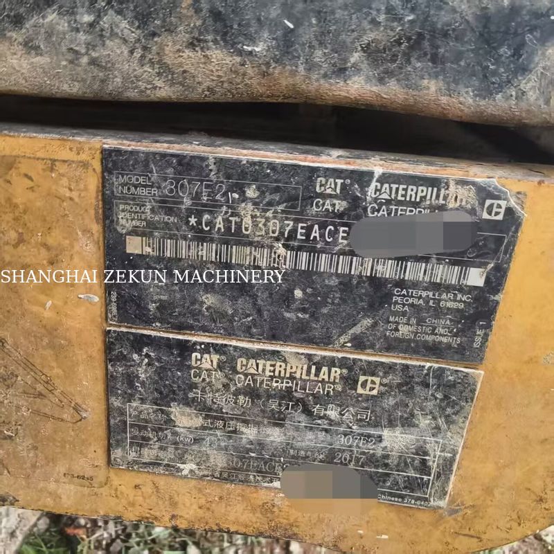 2017 CAT 307E2 Ekskavatör 12544saat Maksimum Boşaltma Yüksekliği 070 Mm Hidrolik Basınç 28 MPa